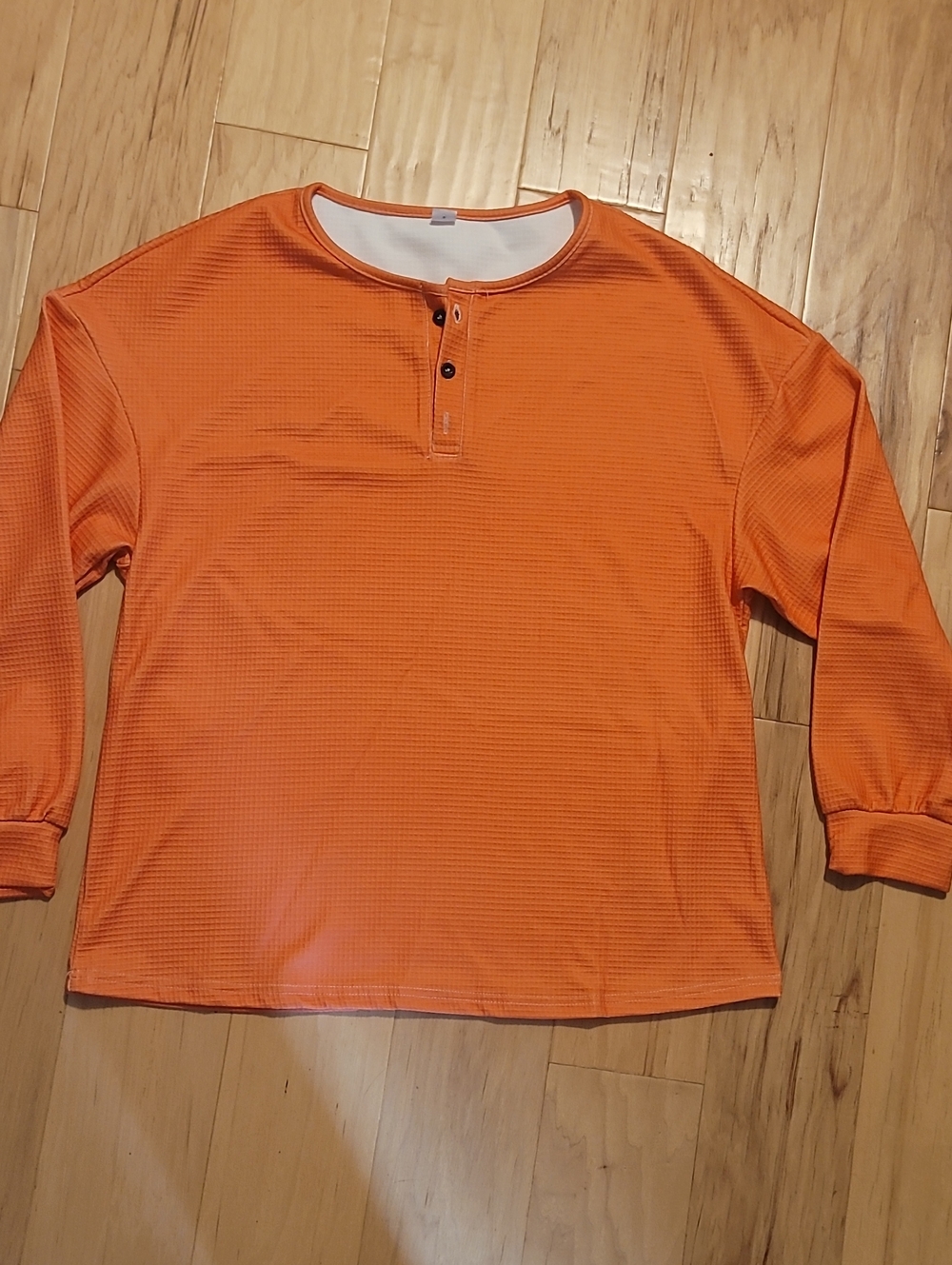 Womens Orange  Long-Sleeve Shirt